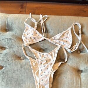 Montce Floral Bikini - Cream and Green